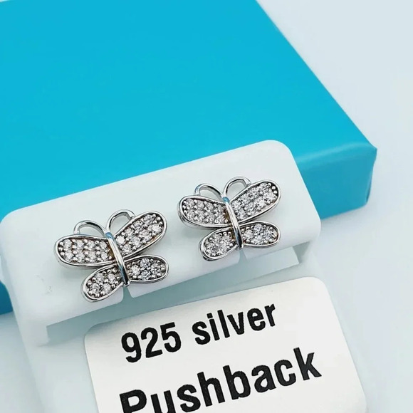 "925 Sterling Silver CZ Beautiful Earrings for Women, 1USPAR4180 - Picture 4 of 10